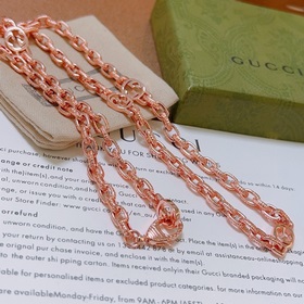 Gucci ожерелье из розового золота, новейшая модель, более высокий