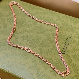 Gucci ожерелье из розового золота, новейшая модель, более высокий