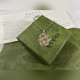 Gucci Красный ожерелье с черепом Длина： 50+5 см