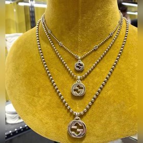 Подлинный Gucci Snowflake ожерелье для женщин с цветком среднего 