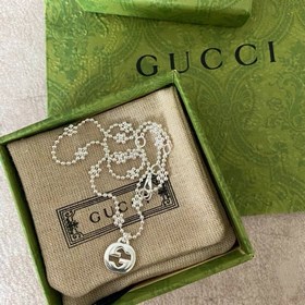 Подлинный Gucci Snowflake ожерелье для женщин с цветком среднего 