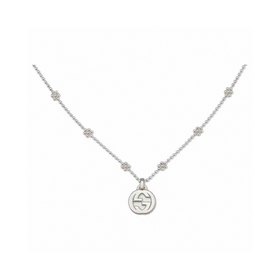 Подлинный Gucci Snowflake ожерелье для женщин с цветком среднего 