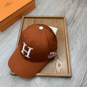 Hermès [В комплекте с чехлом от пыли] Новая бейсболка! Материал：