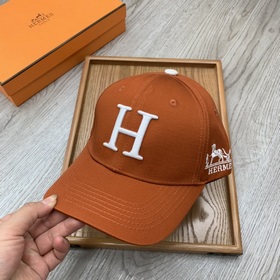 Hermès [В комплекте с чехлом от пыли] Новая бейсболка! Материал：