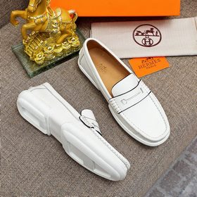 【Hermès】 Новая модель мужских кожаных туфель в стиле кэжуал, модн