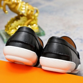 【Hermès】 Новая модель мужских кожаных туфель в стиле кэжуал, модн
