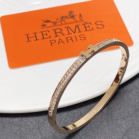 Высококачественный браслет Hermes с полным покрытием бриллиантами