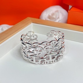 Широкая версия, новая роскошная модель браслета Hermes Pig Nose, 