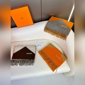 Большой H Двусторонний узорчатый шарф с бахромой Покупайте и бере