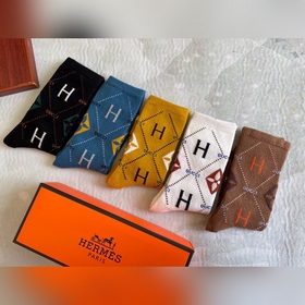 Hermes · Hermes Большие новые женские носки средней длины из крол