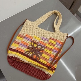 LOEWE Сумка из соломы, изготовленная вручную, через плечо
