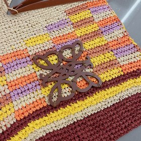 LOEWE Сумка из соломы, изготовленная вручную, через плечо