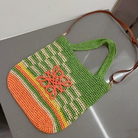 LOEWE Сумка из соломы, изготовленная вручную, через плечо