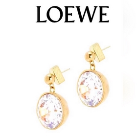 LOEWE Серьги-гвоздики Классический дизайн с логотипом LOEWE Anagr