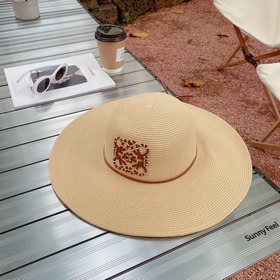 LOEWE Новая модель соломенной шляпы, пляжная шляпа, солнцезащитна