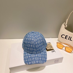 【Loewe】 Джинсовая бейсболка весна-лето 2023 Классический вышитый