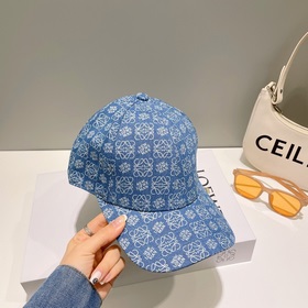 【Loewe】 Джинсовая бейсболка весна-лето 2023 Классический вышитый