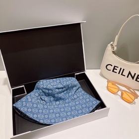 LOEWE Рыбацкая кепка из вымытого денима, весна-лето 2023 Классиче