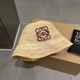 LOEWE Рафи-шляпа, полностью связанная вручную, складывается, окру
