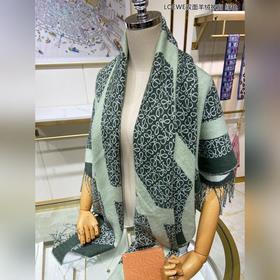 Loewe Двусторонняя шерстяная накидка LOEWE Я очень счастлив приоб