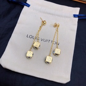 Оригинальные серьги LV, новая модель, Louis Vuitton, материал соо