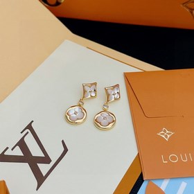 Lv Louis Vuitton 2023 ранневесенняя новинка серьги-гвоздики в рет