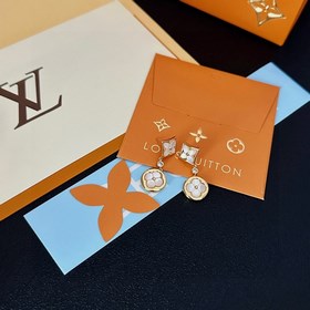 Lv Louis Vuitton 2023 ранневесенняя новинка серьги-гвоздики в рет