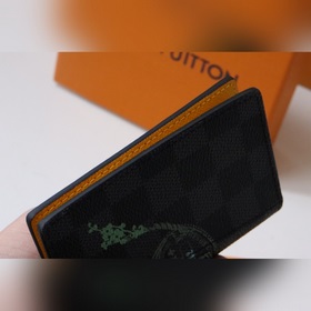 N64602 Мужской кошелек Новый кожаный кошелек с шелкографией в су