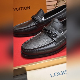 【LV】 (оригинальная кожаная подкладка) Новейшие кожаные деловые ту