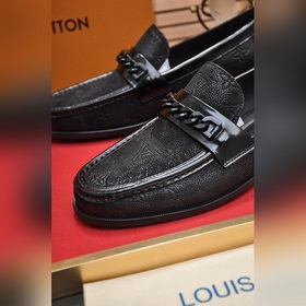 【LV】 (оригинальная кожаная подкладка) Новейшие кожаные деловые ту