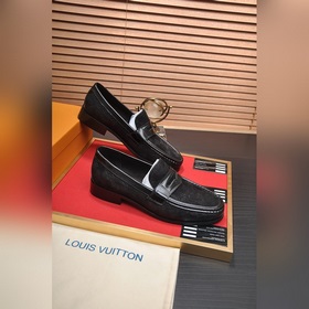 【LV】 (оригинальная кожаная подкладка) Новейшие кожаные деловые ту
