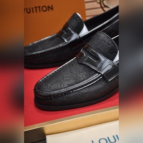 【LV】 (оригинальная кожаная подкладка) Новейшие кожаные деловые ту