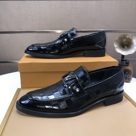 【LV】 (оригинальная кожаная подкладка) Новейшие кожаные деловые ту