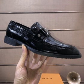 【LV】 (оригинальная кожаная подкладка) Новейшие кожаные деловые ту