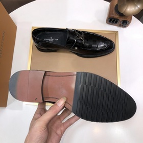 【LV】 (оригинальная кожаная подкладка) Новейшие кожаные деловые ту