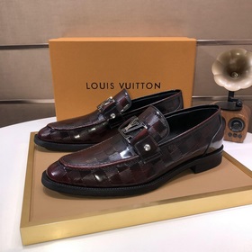 【LV】 (оригинальная кожаная подкладка) Новейшие кожаные деловые ту