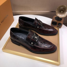【LV】 (оригинальная кожаная подкладка) Новейшие кожаные деловые ту