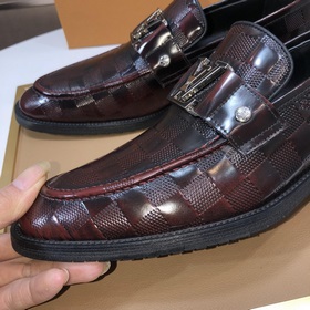 【LV】 (оригинальная кожаная подкладка) Новейшие кожаные деловые ту