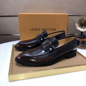 【LV】 (оригинальная кожаная подкладка) Новейшие кожаные деловые ту