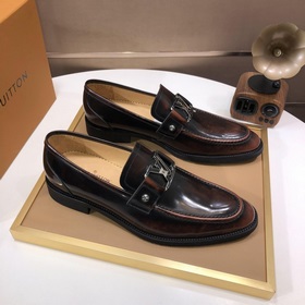 【LV】 (оригинальная кожаная подкладка) Новейшие кожаные деловые ту