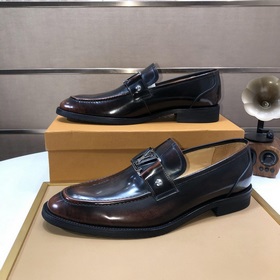 【LV】 (оригинальная кожаная подкладка) Новейшие кожаные деловые ту