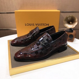 【LV】 (оригинальная кожаная подкладка) Новейшие кожаные деловые ту