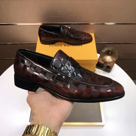 【LV】 (оригинальная кожаная подкладка) Новейшие кожаные деловые ту