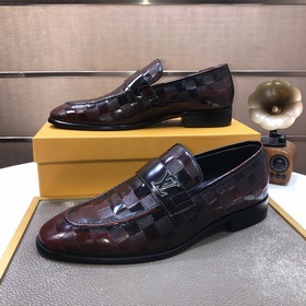 【LV】 (оригинальная кожаная подкладка) Новейшие кожаные деловые ту