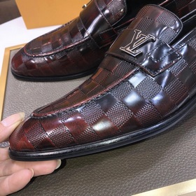 【LV】 (оригинальная кожаная подкладка) Новейшие кожаные деловые ту