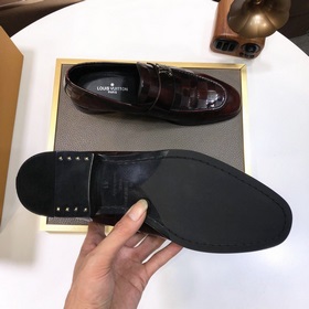 【LV】 (оригинальная кожаная подкладка) Новейшие кожаные деловые ту
