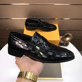 【LV】 (оригинальная кожаная подкладка) Новейшие кожаные деловые ту