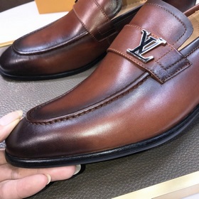 【LV】 (оригинальная кожаная подкладка) Новейшие кожаные деловые ту