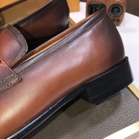 【LV】 (оригинальная кожаная подкладка) Новейшие кожаные деловые ту