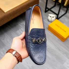 LV Louis Vuitton мужские туфли высшего качества, точная копия ори